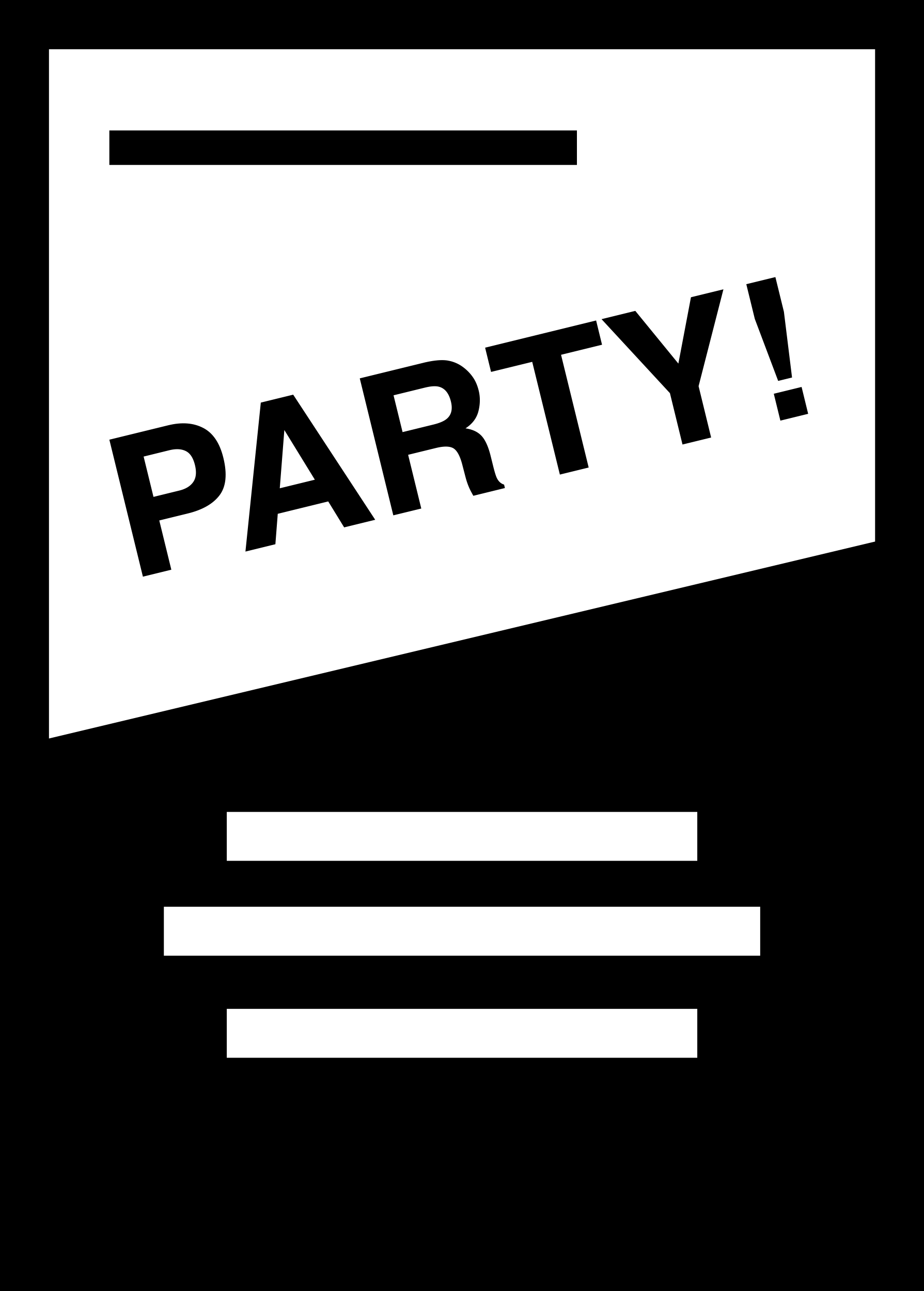 Party Flyer Silhouette Svg Vector Free Vectors